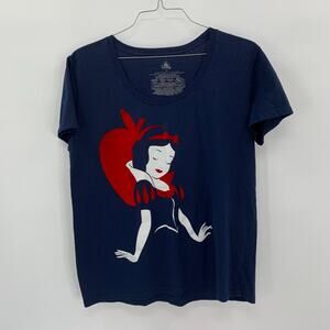 Disney Snow White T-Shirt Womens XL Blue Red White Velvet